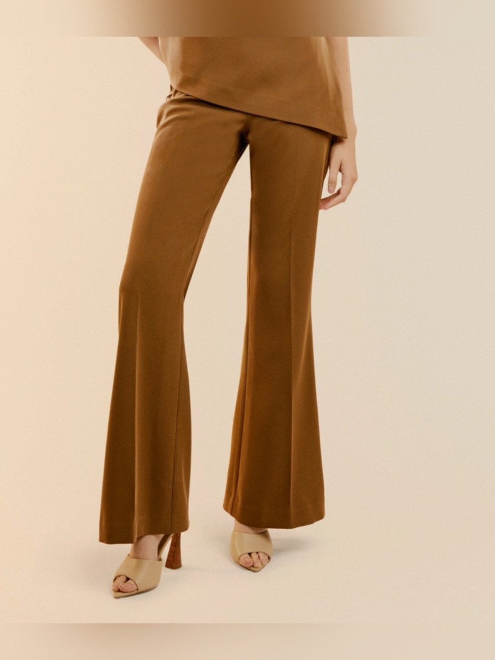 Bardot Halifax Slim Flare Pant Chocolate Brown Size US 4